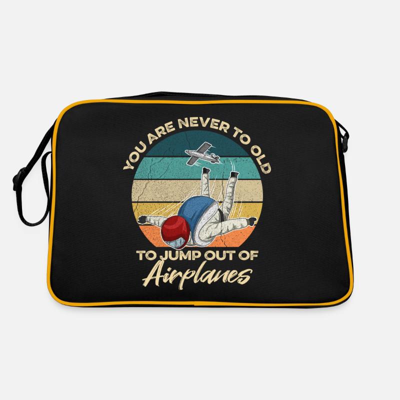 Skydiving Design für einen Fallschirmspringer Retro Tasche