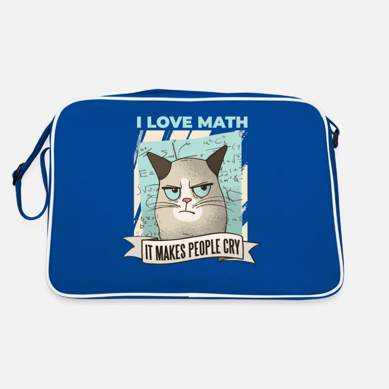 Math Love Crying Mathematicians Cats Cat Love Retro Bag