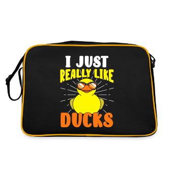 Canard canard de Like Duck Canards Grinçants Canards - Sac Retro - noir/or - Dos