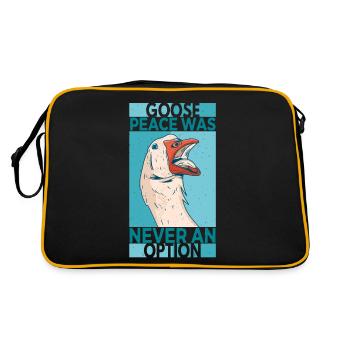 Goose Peace Was Never An Option Oies - Sac Retro - noir/or - Dos