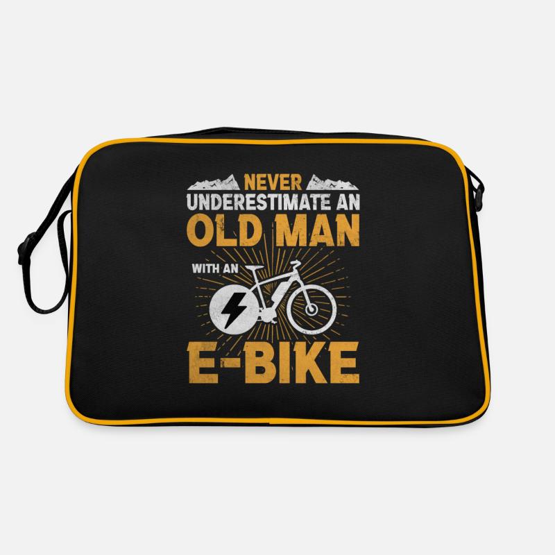 Old Man E-Bike Vieux Hommes Cyclisme Sac Retro