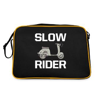 Slow Rider Bike Roller Rider Scooter Riding - Retro Bag - black/gold - Back