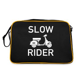 Slow Rider Scooter Scooter Moped Mokick Hobbyist - Retro Bag - black/gold - Back