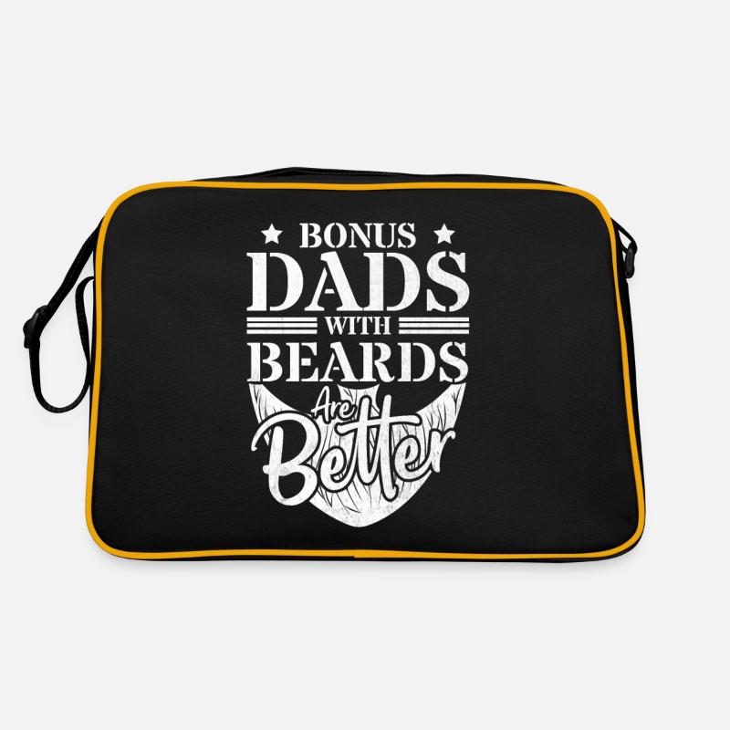 Bonus Dads Beards Better Bärtiger Stiefvater Retro Tasche