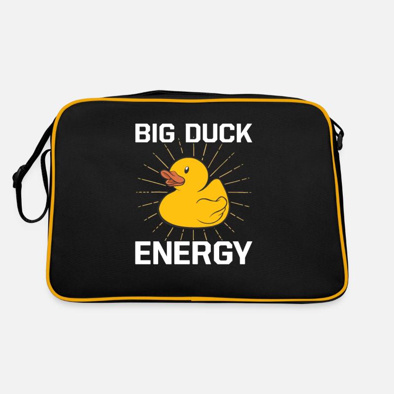 Big Duck Energy Squeaky Duck Bathing Duck Rubber Duck Retro Bag