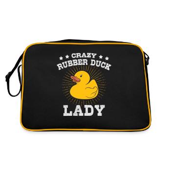 Rubber Duck Lady Squeaky Duck - Retro Bag - black/gold - Back