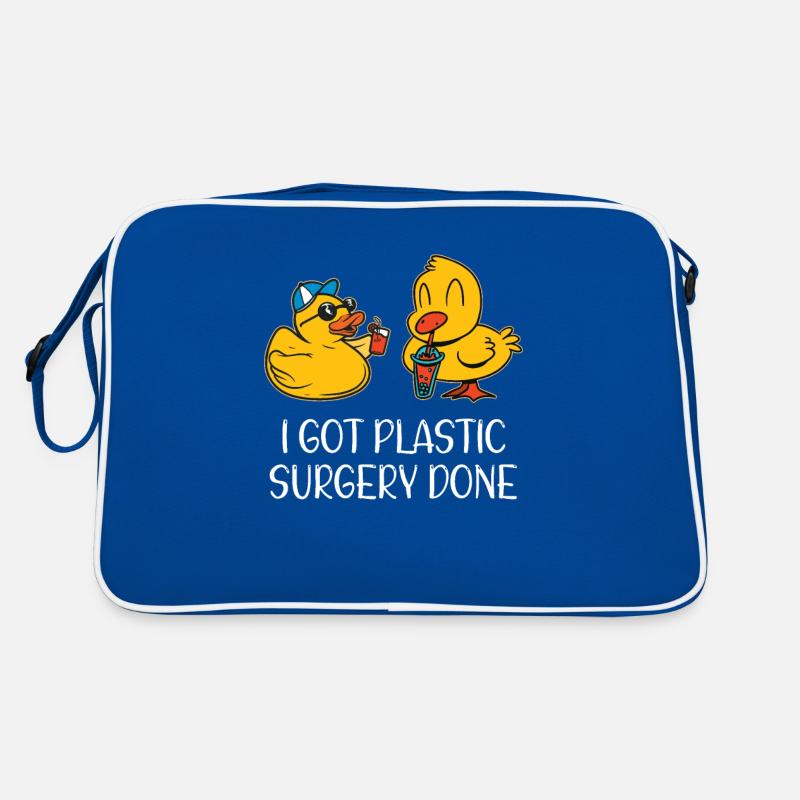 Quietscheente Badeente Enten Plastic Surgery Done Retro Tasche