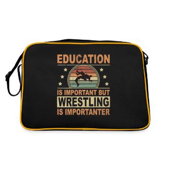 Lutteur Vintage School Lutte importante Plus - Sac Retro - noir/or - Dos