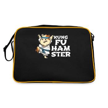 Kung Fu Hamster Arts Martiaux Rongeur Fighter Cadeau - Sac Retro - noir/or - Dos