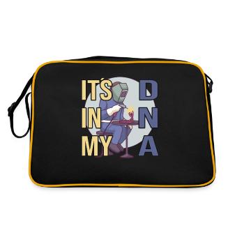 Its In My DNA Welding Soldering Welder - Retro Bag - black/gold - Back