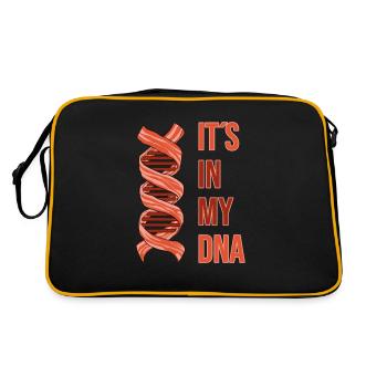 ITS IN MY DNA Ham Bacon Bacon - Retro Bag - black/gold - Back