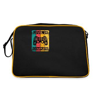 29ème Anniversaire Chemise Gamer Gambler Hommes Cadeau - Sac Retro - noir/or - Dos