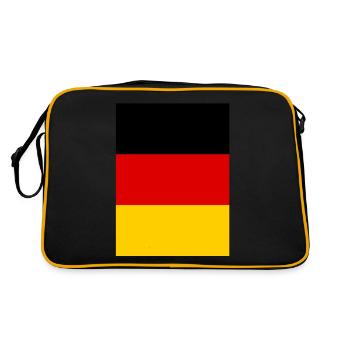 Germany Flag Germany German Flag German - Retro Bag - black/gold - Back