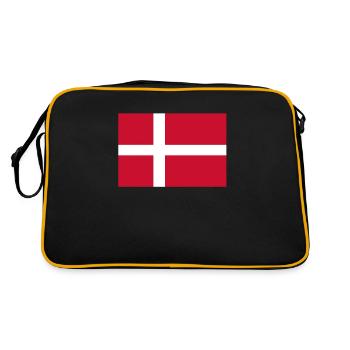 Danemark Drapeau Danois Drapeau Danmark Danemark - Sac Retro - noir/or - Dos