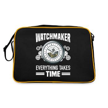 Watchmaker Time Watch Lovers Watches Collector - Retro Bag - black/gold - Back