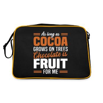 Cacao Chocolat Fruits Chocolat Amateurs - Sac Retro - noir/or - Dos