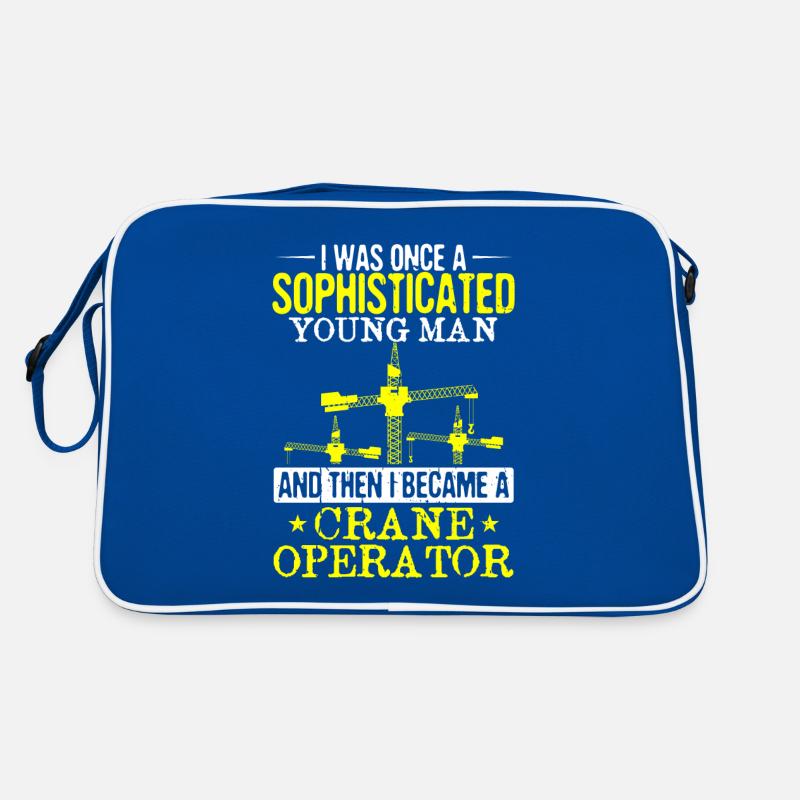 Crane Operator Crane Construction Worker Crane Crane Crane Crane Retro Bag