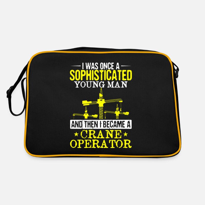 Crane Operator Crane Construction Worker Crane Crane Crane Crane Retro Bag