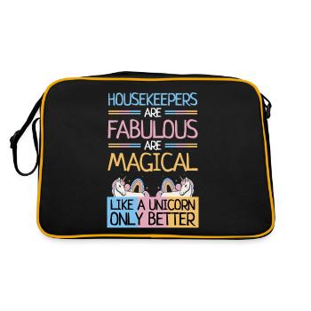 Housekeepers Fabulous Magical Unicorn Only Better - Retro Bag - black/gold - Back