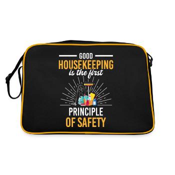Entretien ménager Premier principe du nettoyeur de sécurité - Sac Retro - noir/or - Dos