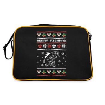 Merry Fishma’s Angler Perch Cadeau de Noël - Sac Retro - noir/or - Dos