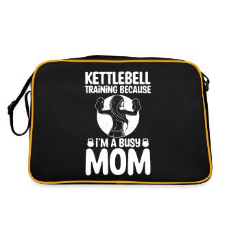 Kettlebell Mother Workouts For Mothers Gift - Sac Retro - noir/or - Dos