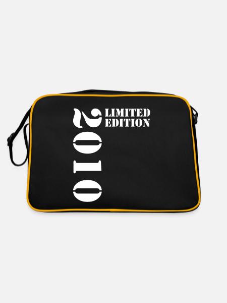 2010 Édition Limitée Anniversaire Cadeau Femme Mari - Sac Retro - noir/or - Dos