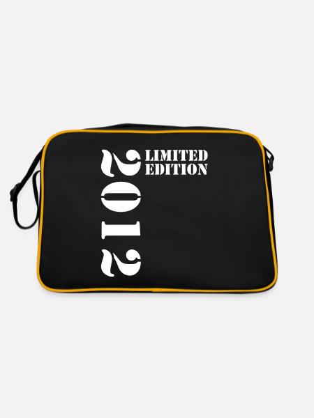2012 Édition Limitée Anniversaire Cadeau Femme Mari - Sac Retro - noir/or - Dos