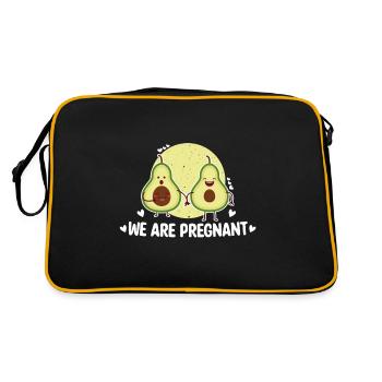 Nous sommes enceintes Avocat Mamacado Papacado Enfants - Sac Retro - noir/or - Dos