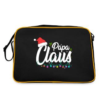 Papa Claus Noël Père Noël Père Noël Homme de famille - Sac Retro - noir/or - Dos