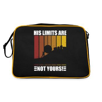 Ses limites ne sont pas les vôtres Motivation quotidienne - Sac Retro - noir/or - Dos