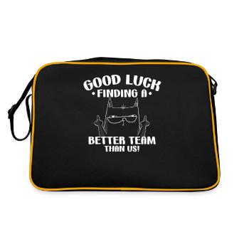 Bureau Bureau Humour Chaton Doigt du Milieu Personnel - Sac Retro - noir/or - Dos