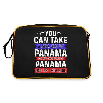 Take Girl Out Of Panama Can't Take Panama Out Girl - Retro Bag - black/gold - Back