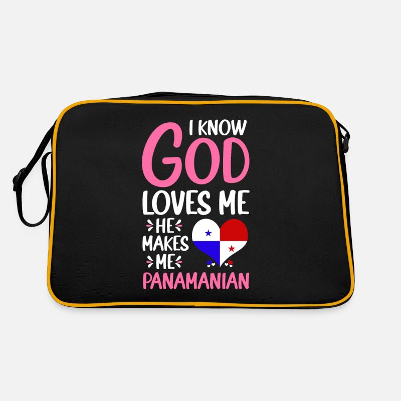 Dieu m’aime Patrie panaméenne panaméenne Sac Retro