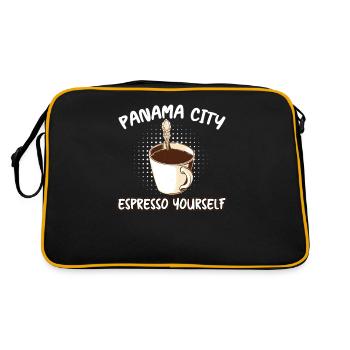 Panama City Espresso Yourself Amateur de café - Sac Retro - noir/or - Dos