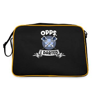Entraînement aux fléchettes Joueur de fléchettes Opps I Darted Cadeau - Sac Retro - noir/or - Dos