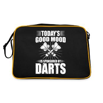Darts Darts Darts Darts Team Darts Event - Retro Bag - black/gold - Back