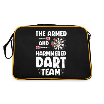Fléchettes armées Hammered Dart Team Dartboard - Sac Retro - noir/or - Dos
