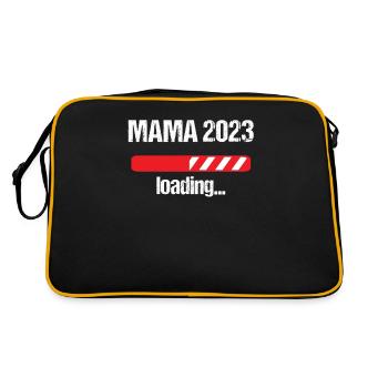 Maman 2023 Chargement Annonce de grossesse Bébé - Sac Retro - noir/or - Dos