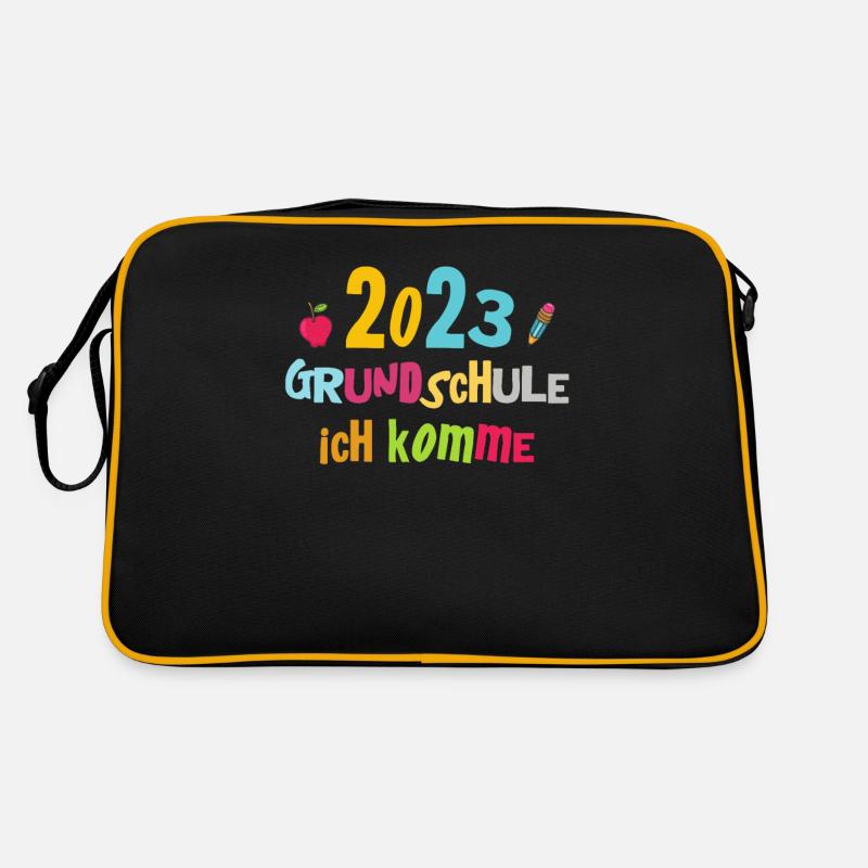 Schulkind 2023 Mädchen Einschulung Erstklässler Retro Tasche