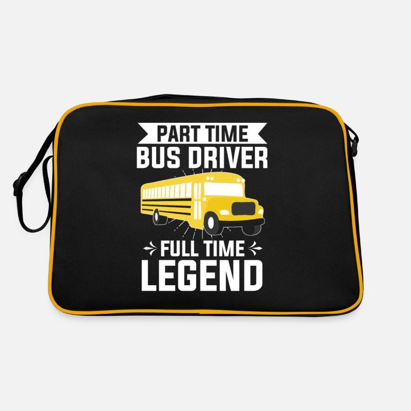 Part Time Bus Driver Full Time Legend Busfahren Retro Tasche