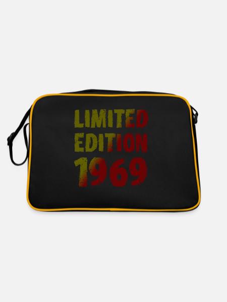 1969 édition limitée anniversaire cadeau femme mari - Sac Retro - noir/or - Dos