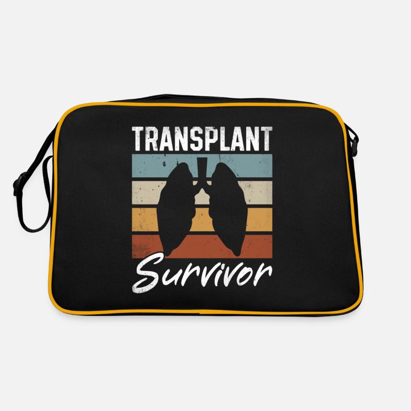 Lung Collapses Donor Lung Survivor Vintage Retro Bag