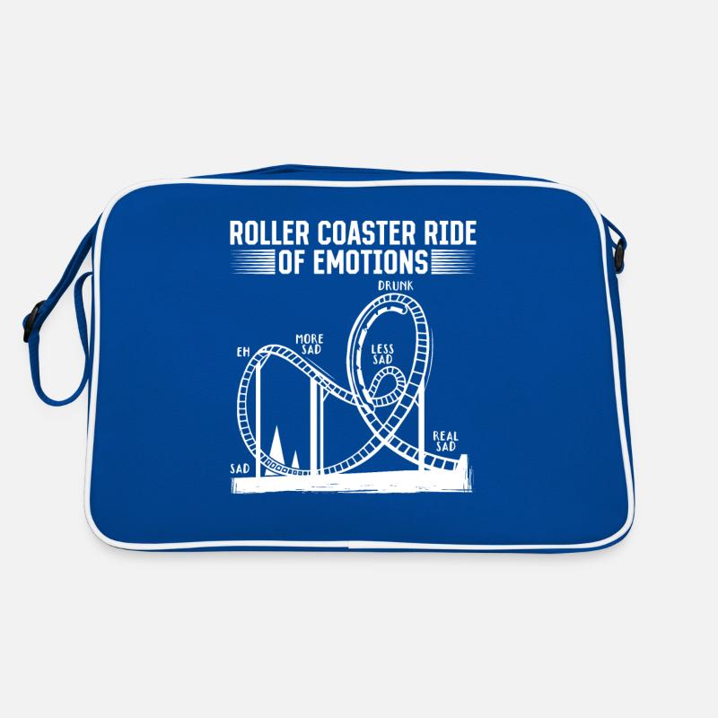 Roller Coaster Ride Of Emotions Looping Geschenk Retro Tasche