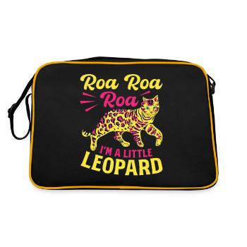 Bengal Chat Léopard Race de chat Tigre domestique - Sac Retro - noir/or - Dos