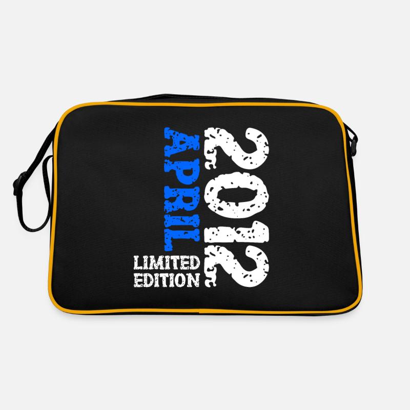 2012 April Limited Edition Geburtstag Geschenk - Retro Tasche - Schwarz/Gold
