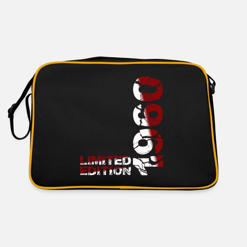 1960 Limited Edition Geburtstag Geschenk Frau Mann - Retro Tasche - Schwarz/Gold