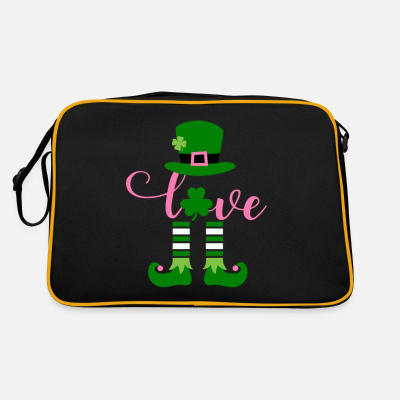 Accessoires de la Saint-Patrick Irlande Trèfle Décoration Sac Retro