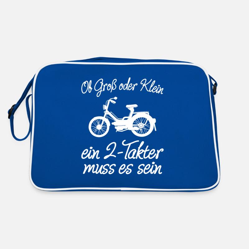 Moped Ob Groß Oder Klein 2 Takter Muss Es Sein Retro Tasche