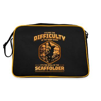 échafaudage échafaudage échafaudage artisan chantier - Sac Retro - noir/or - Dos